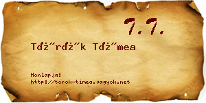 Török Tímea névjegykártya